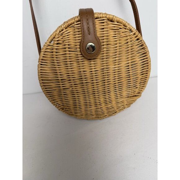 Zara Basics Round Raffia Crossbody Bag - Picture 4 of 10